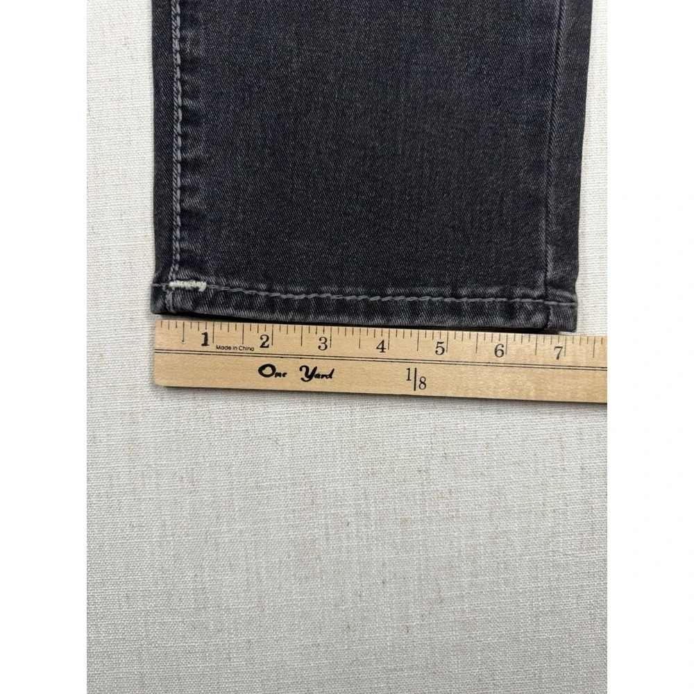 True Religion Geno Slim Jeans Men 34x32 Grey Wash Big T Flap Pocket